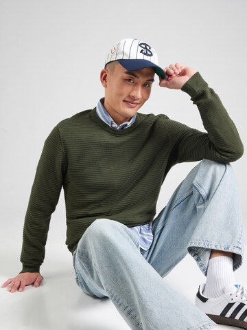 JACK & JONES Tröja 'JJOtto' i grön: framsida