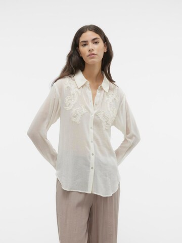 VERO MODA Bluse i beige: forside