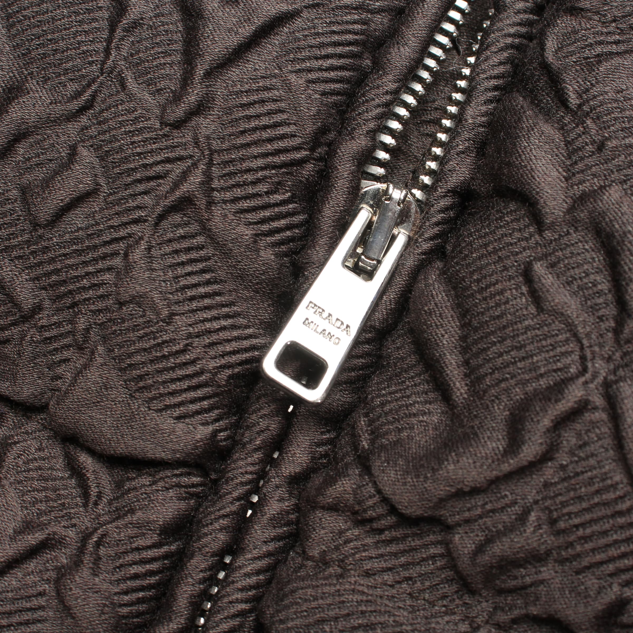 PRADA Jacket & Coat in M in Grey