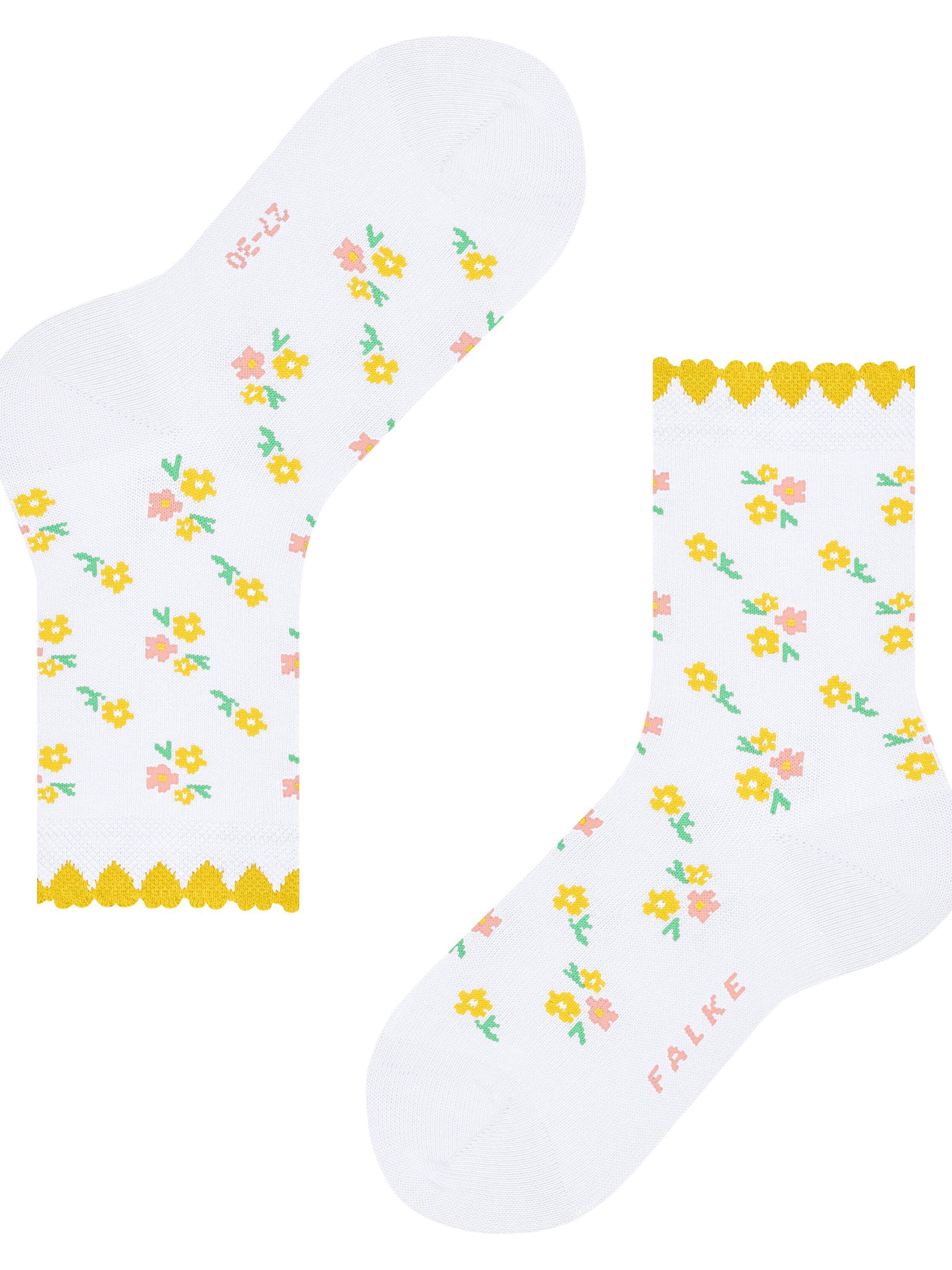 FALKE Socks 'Ditsy Flowers' in White