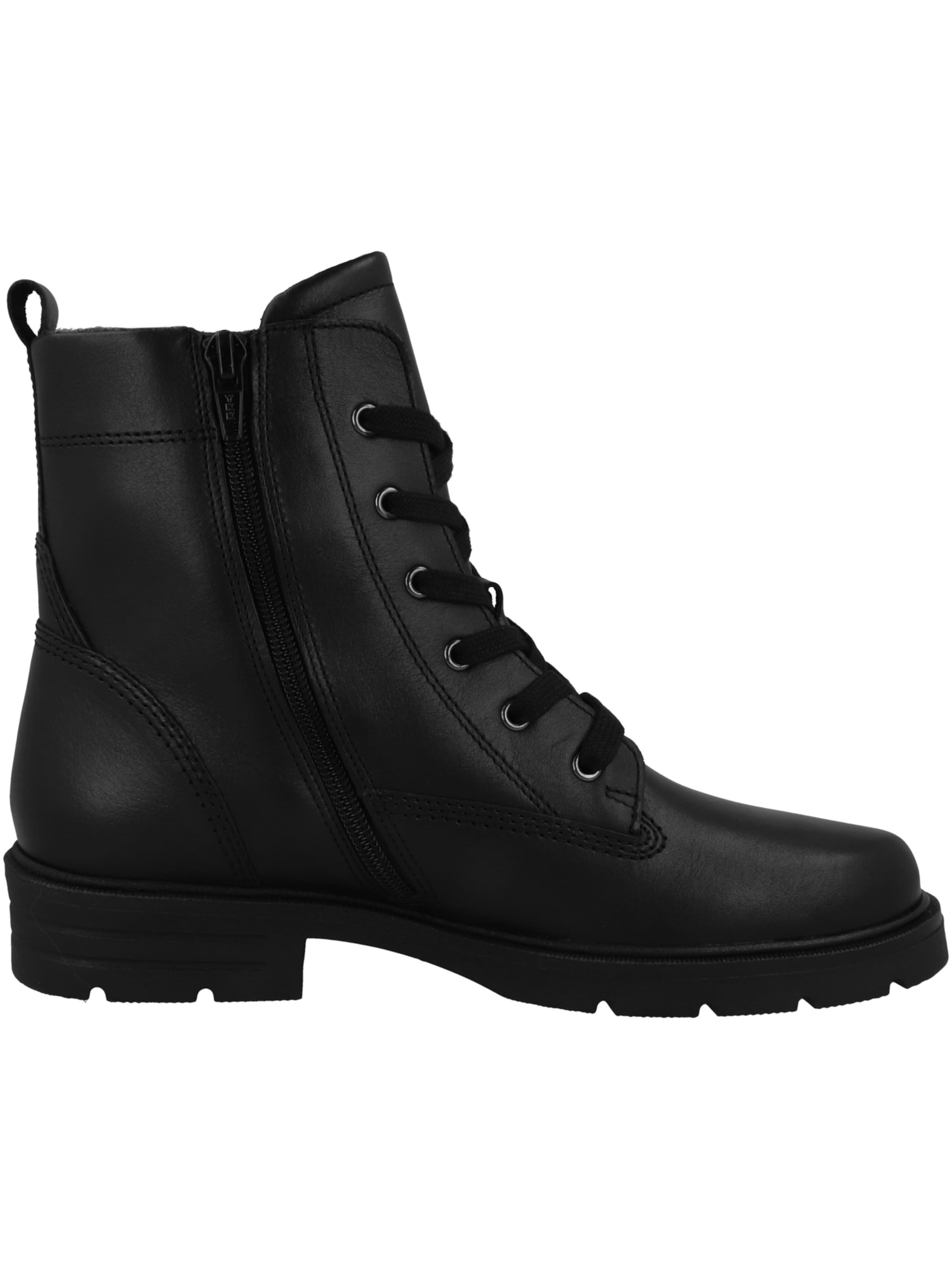 GABOR Schnürstiefelette in Schwarz