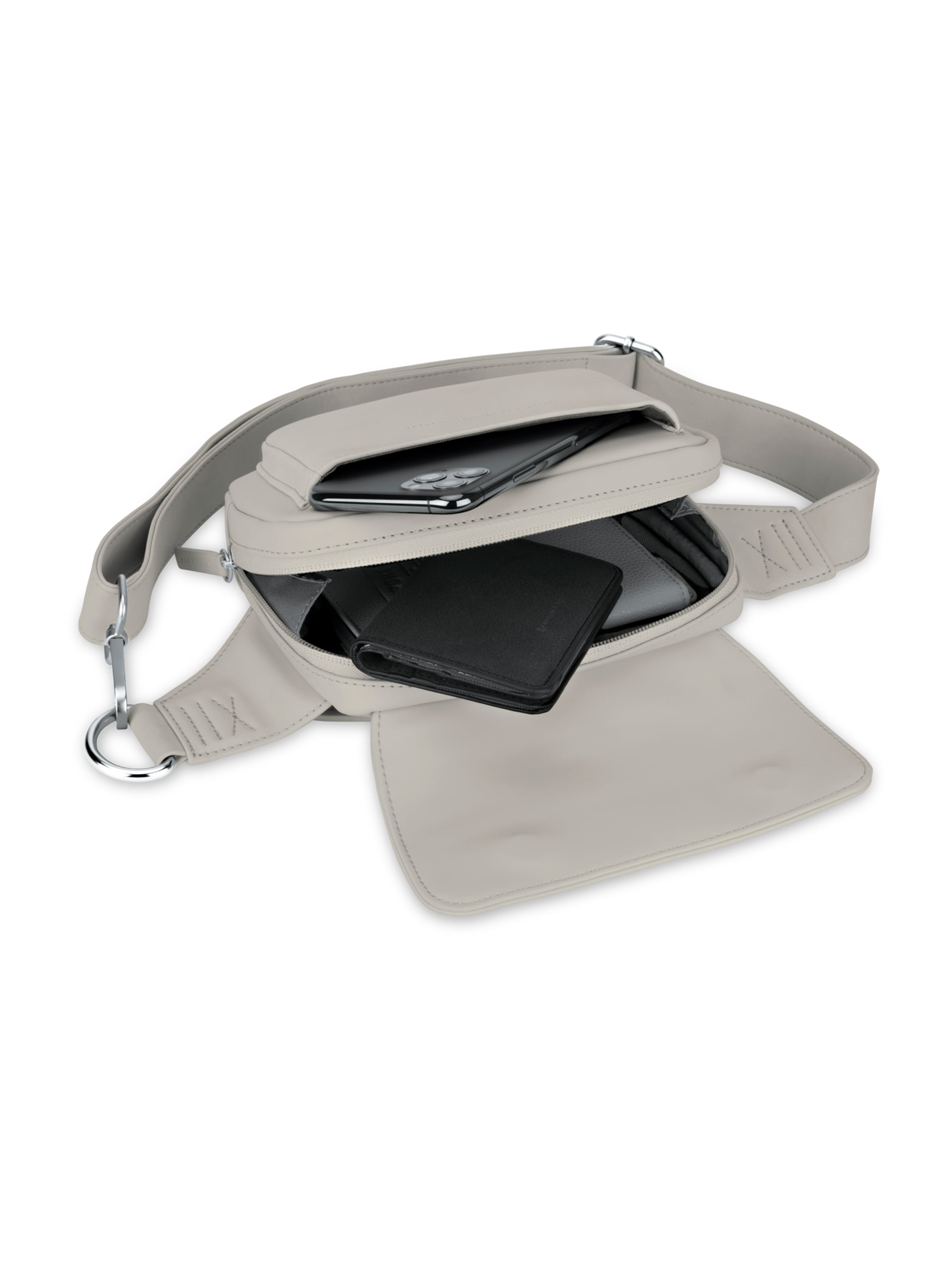 Kapten & Son Gürteltasche 'Visby Oyster' in Grau