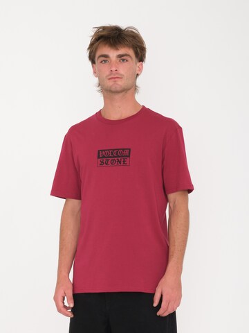Volcom Shirt 'Globstok' in Rood: voorkant