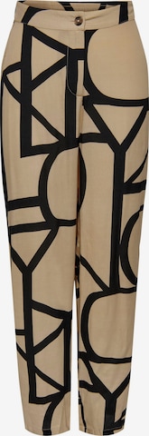 ONLY Loose fit Trousers 'Ava' in Beige: front