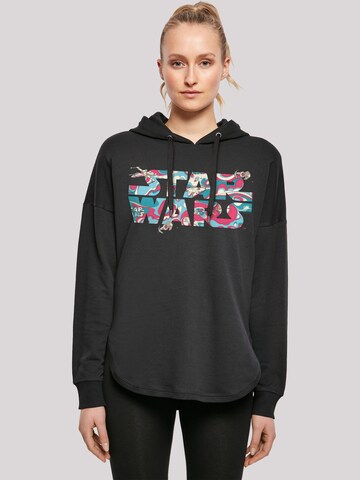 F4NT4STIC Sweatshirt 'Star Wars Wavy Ship' in Schwarz: Vorderseite