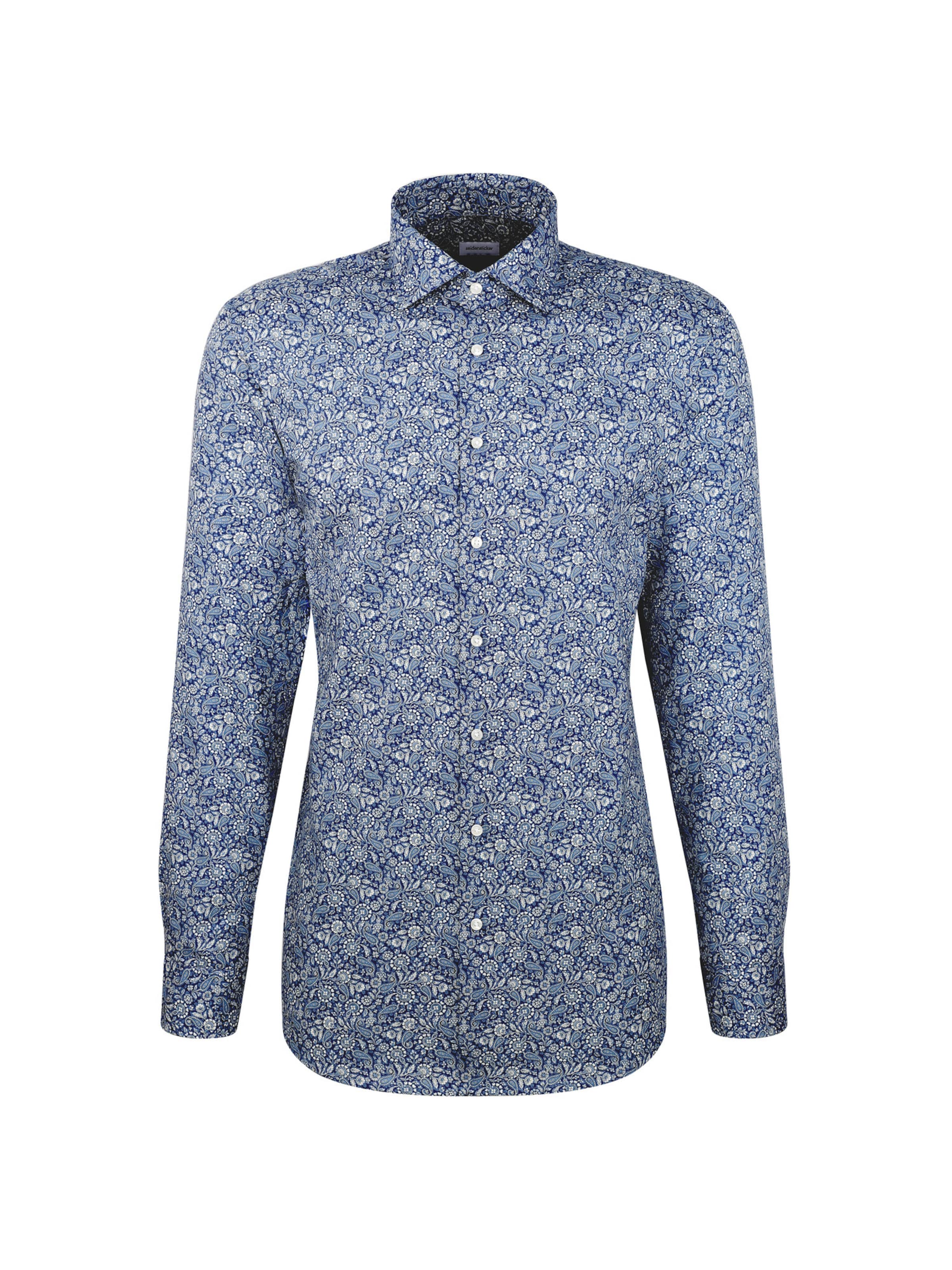 SEIDENSTICKER Regular fit Zakelijk overhemd in Blauw: voorkant