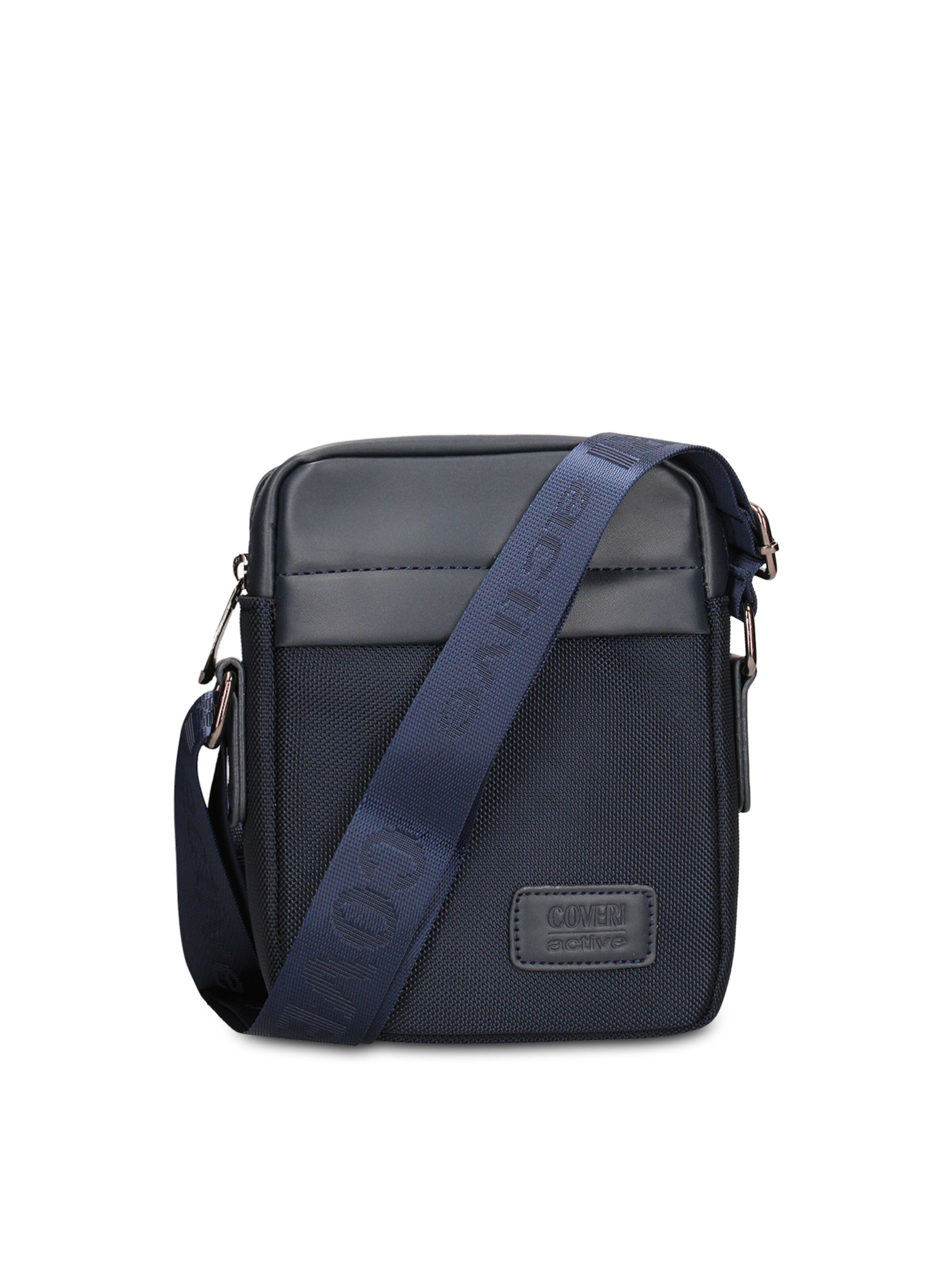 Borsa a tracolla 'Borsa a Tracolla Uomo Vegan Leather con Zip' di Coveri Collection in blu