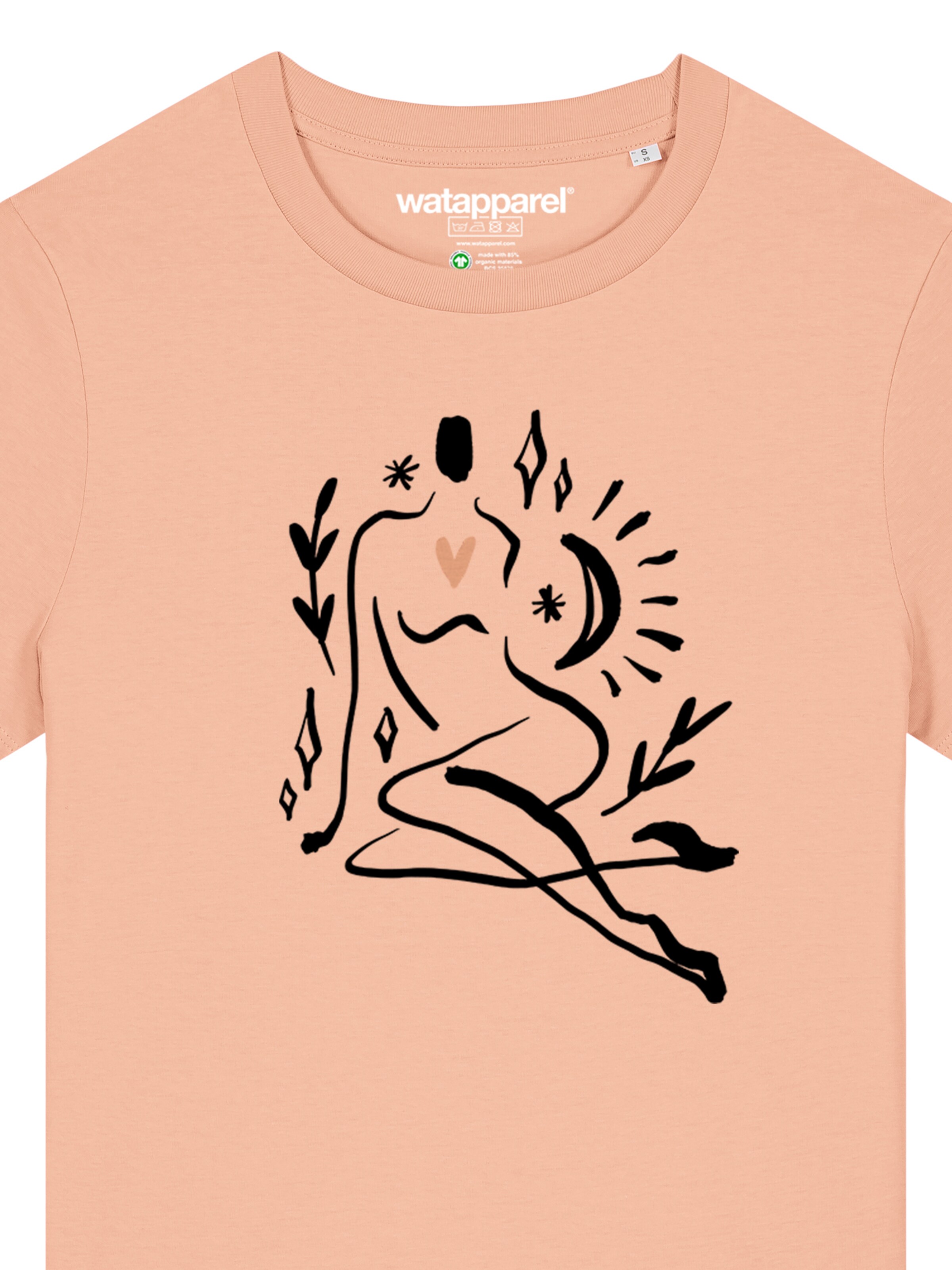 Watapparel Shirt 'Self Love' in Oranje