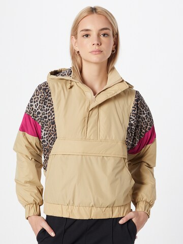 Urban Classics Between-Season Jacket in Beige: front