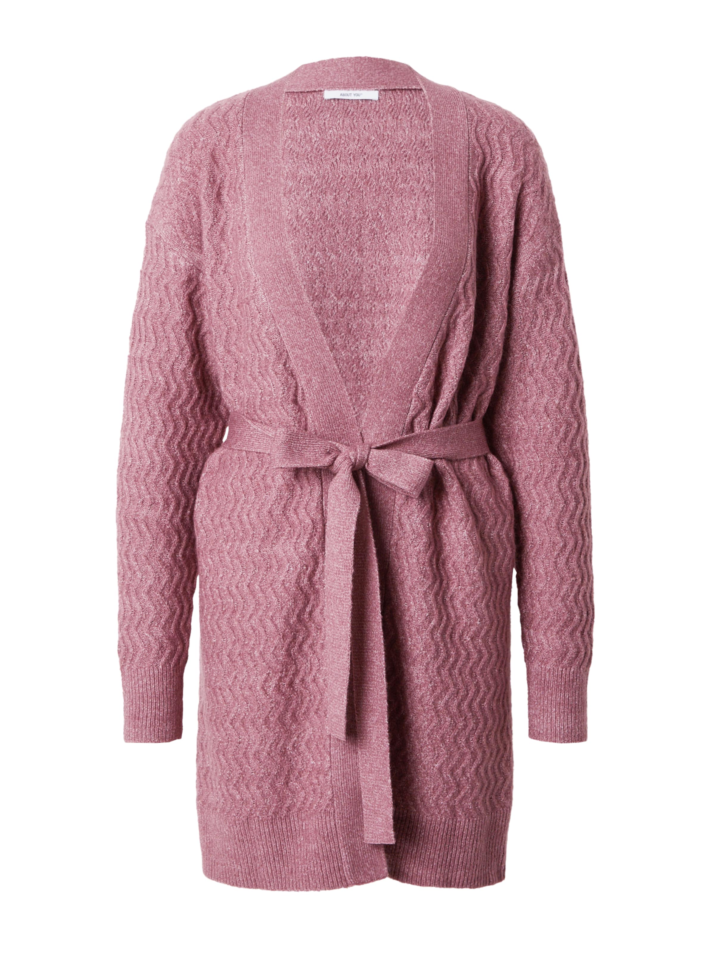 ABOUT YOU Neuletakki 'Daniela' värissä vaaleanpunainen: etupuoli