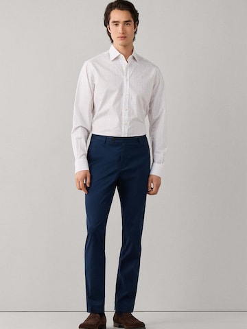 Hackett London Regular fit Overhemd 'Check' in Wit
