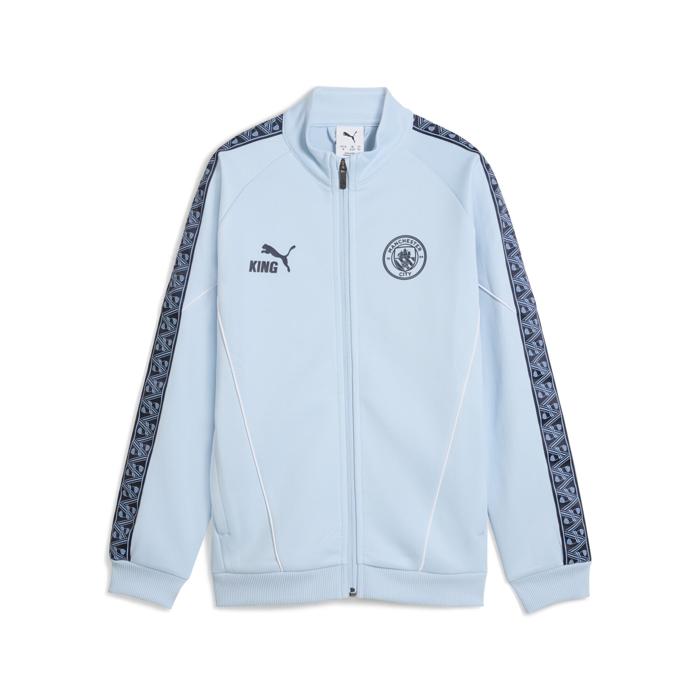 PUMA Sports sweat jacket 'Manchester City King Anthem' in Blue: front