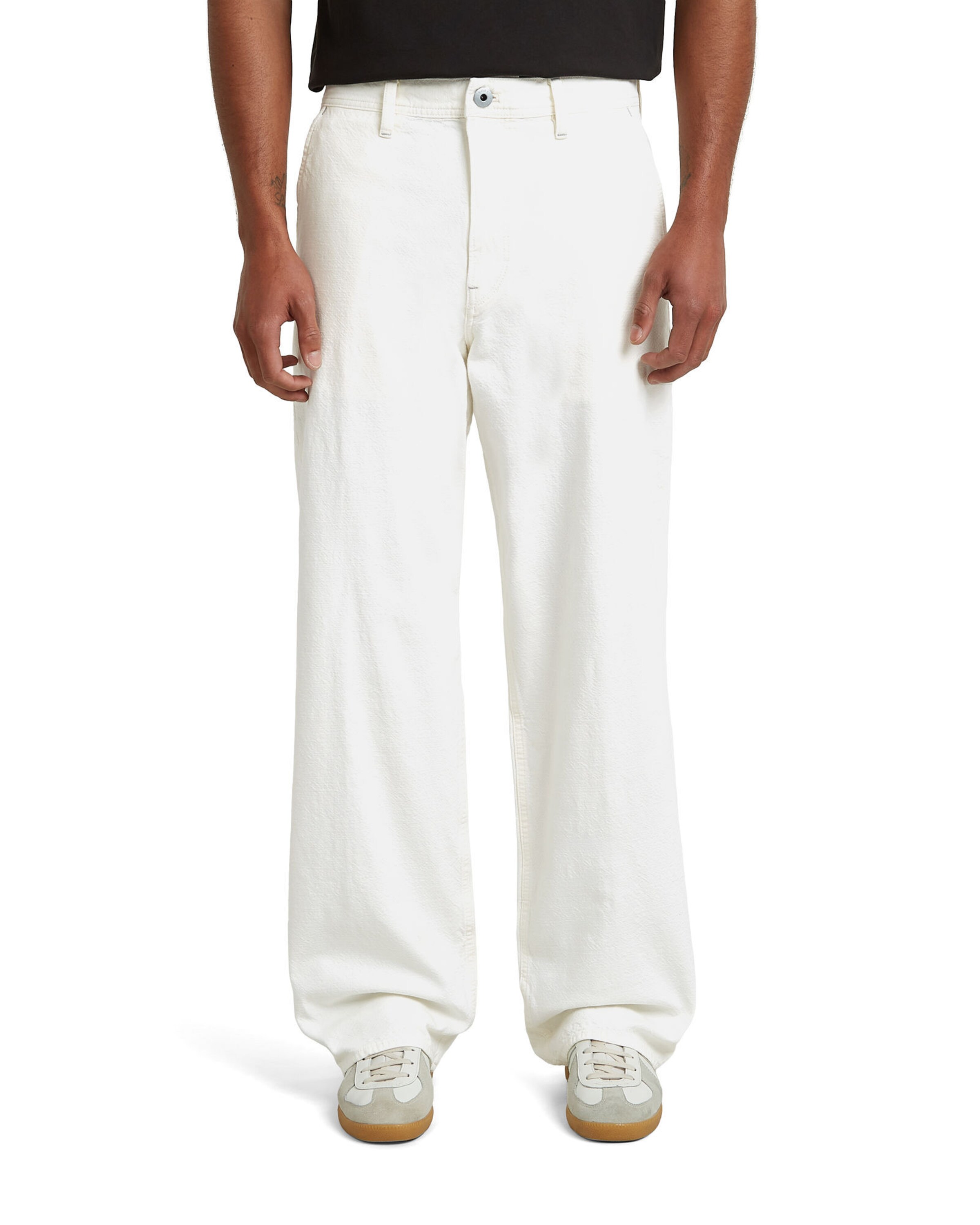 Loosefit Jean G-STAR en beige : devant