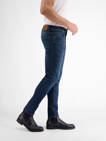 LERROS Slimfit CONLIN 5-Pocket Stretch-Denim, SLIM FIT, unifarben ' CONLIN ' in Blau