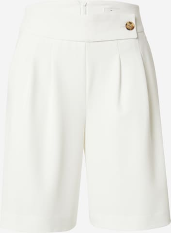 b.young Loose fit Pleat-Front Pants 'DECERI' in White: front