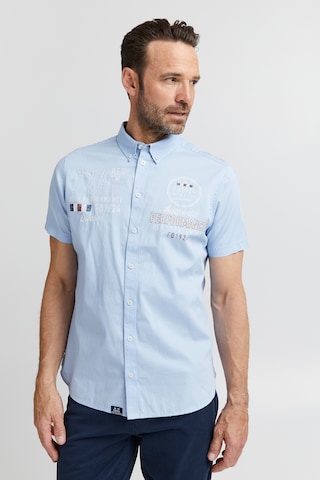 FQ1924 Regular fit Overhemd 'Rontus' in Blauw: voorkant