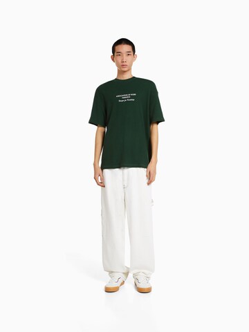 Bershka T-Shirt in Grün