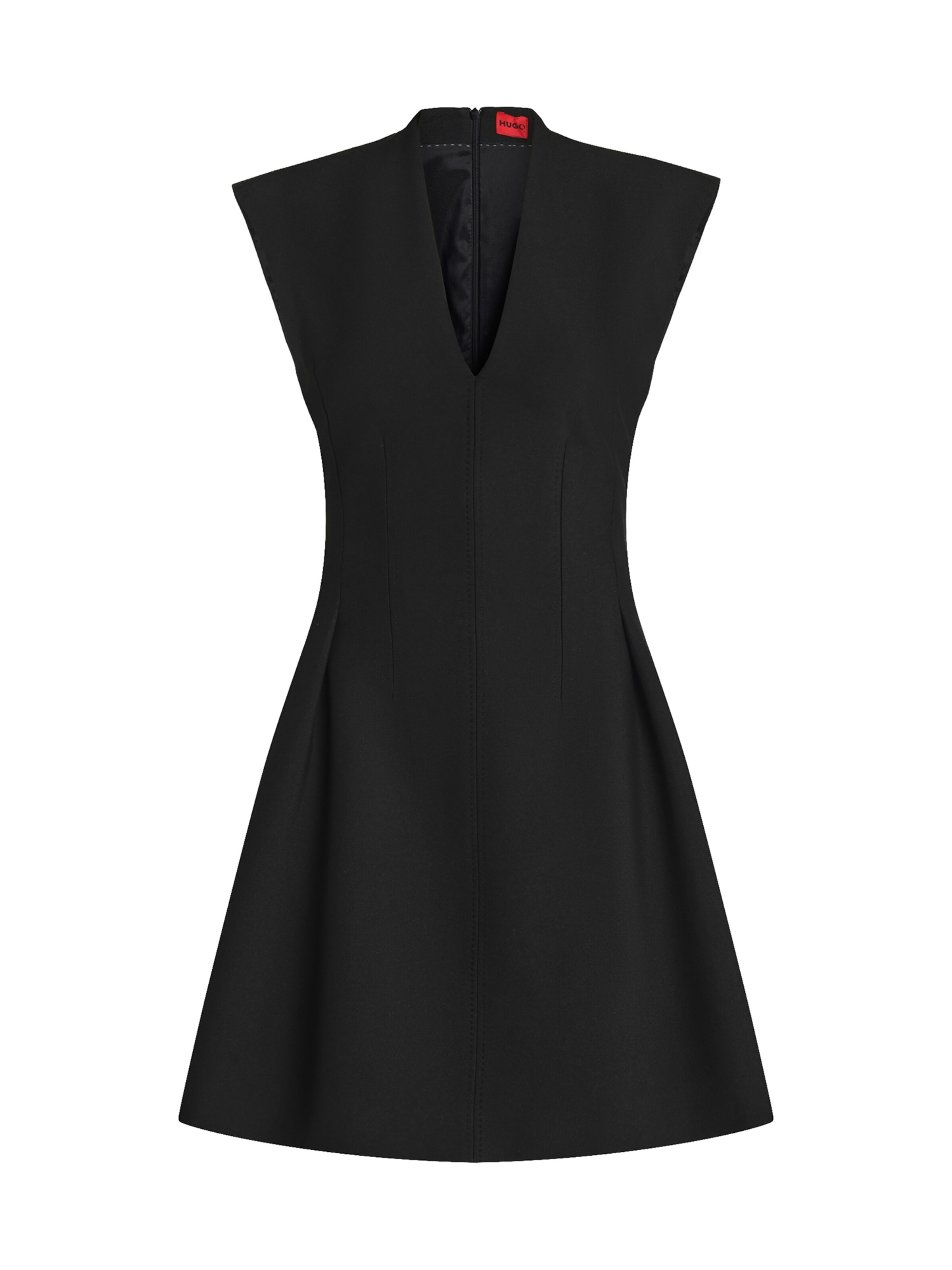 HUGO - Vestido 'Kaytra' em preto: frente