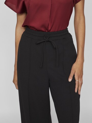 VILA Wide leg Broek 'VIClua' in Zwart