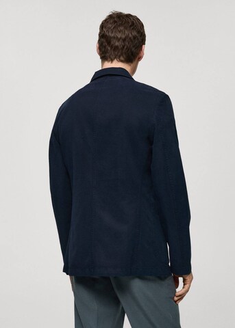 MANGO MAN Regular fit Colbert 'Delave' in Blauw