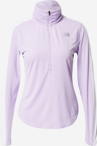 new balance Functioneel shirt 'Accelerate' in Lila: voorkant