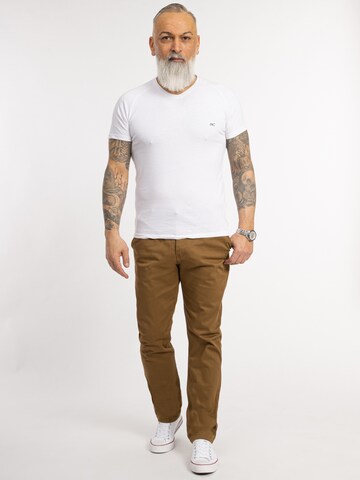 Indumentum Regular Chino Pants in Brown