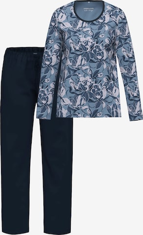 Ammann Pyjama 'Night & Home' in Blau: Vorderseite