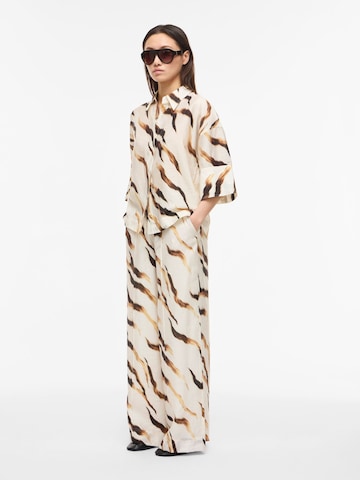 ROUGE EDIT - Pierna ancha Pantalón en gris