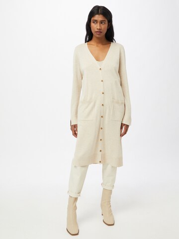 s.Oliver Gebreid vest in Beige: voorkant