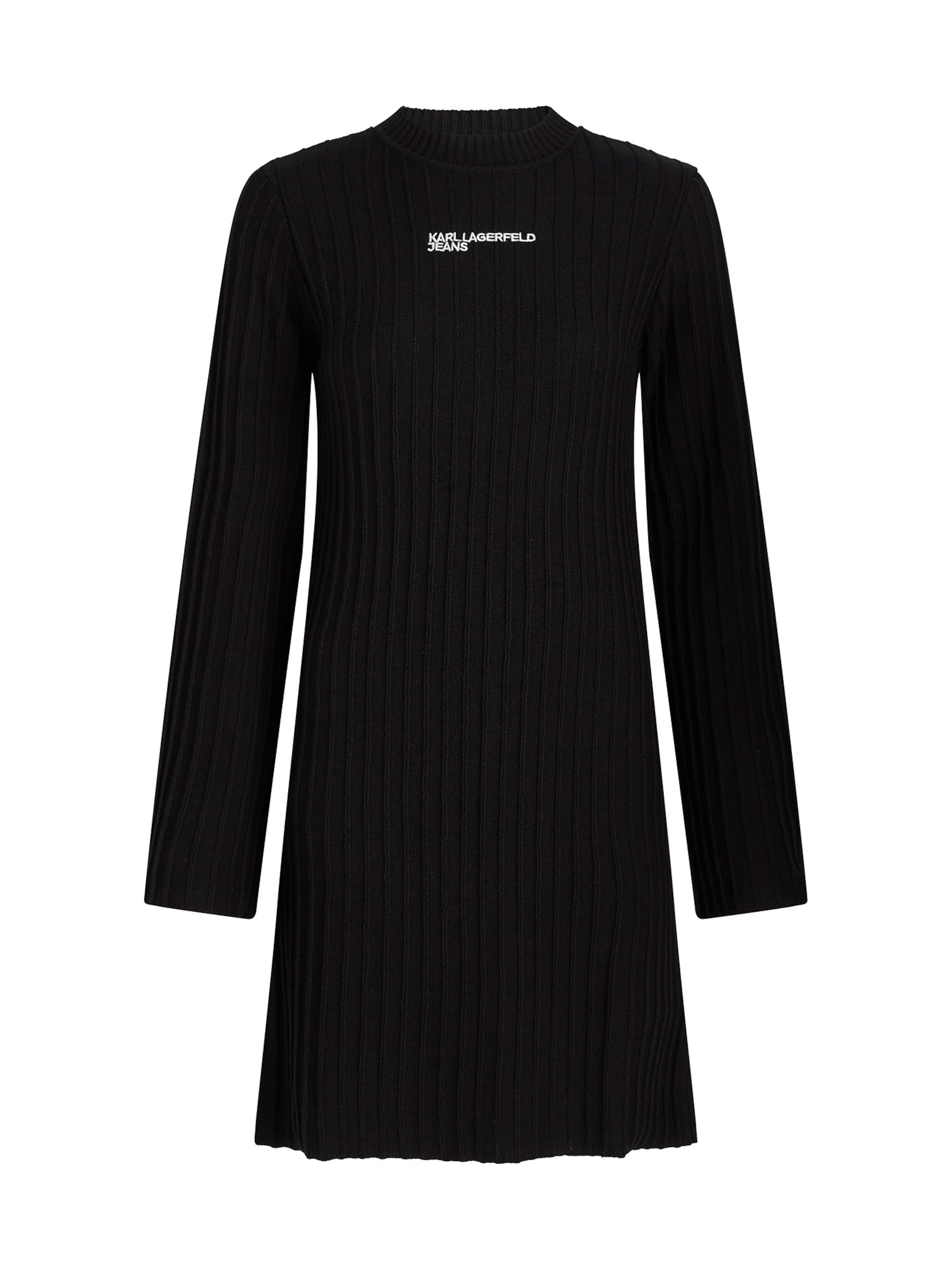 Rochie de la KARL LAGERFELD JEANS pe negru: față