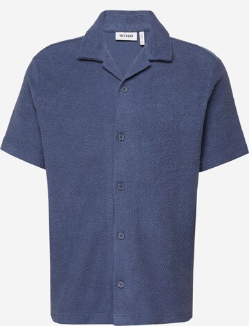 WEEKDAY Klasický střih Košile 'Austin' – modrá: přední strana