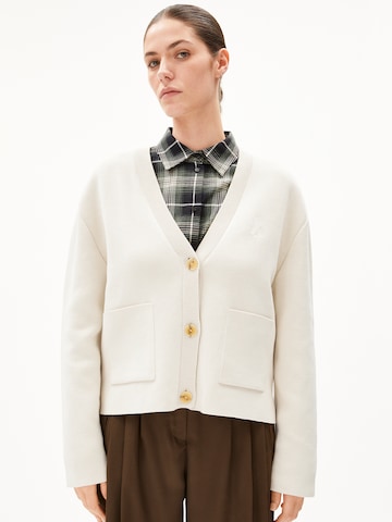 ARMEDANGELS Knit cardigan in Beige: front
