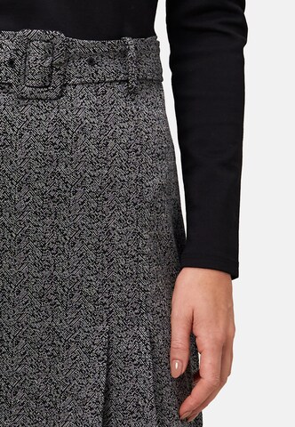 zero Minikleid 2 in 1 Optik Fischgrätenmuster in Schwarz