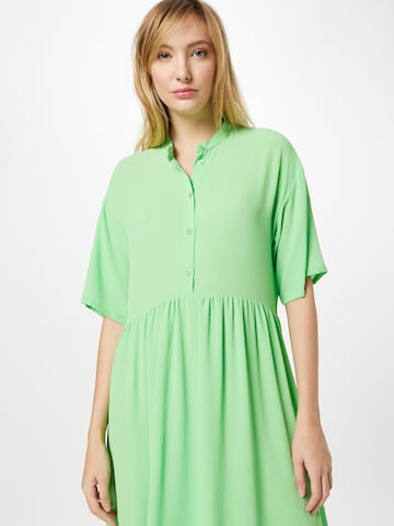 Monki Shirt Dress in Green