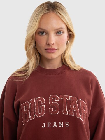 BIG STAR Sweatshirt ' RUBEKA ' in Rood