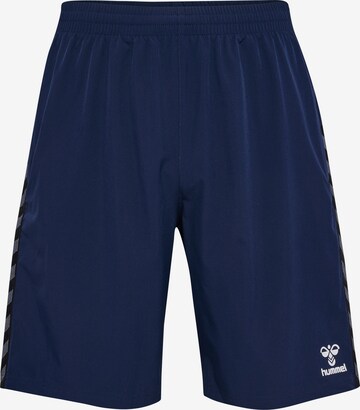 Hummel Workout Pants in Blue: front