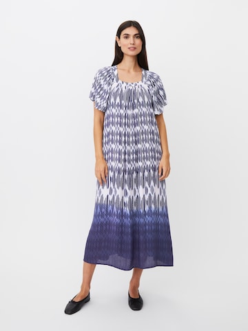 Robe 'MaNatores' Masai en bleu : devant