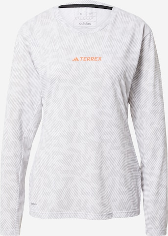 ADIDAS TERREX Performance Shirt 'Trail' in White: front