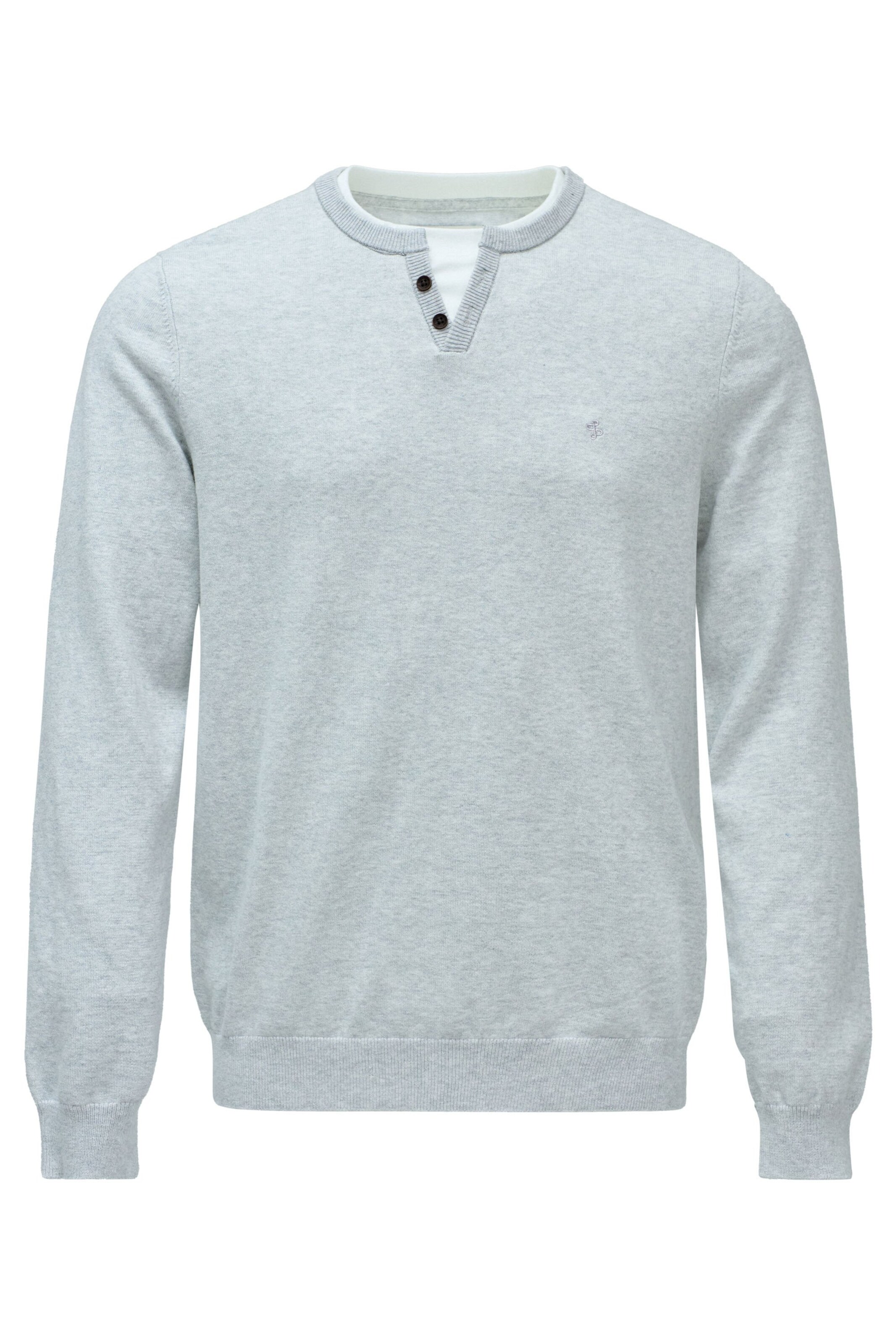 Salsa Jeans Trui in Grijs: voorkant