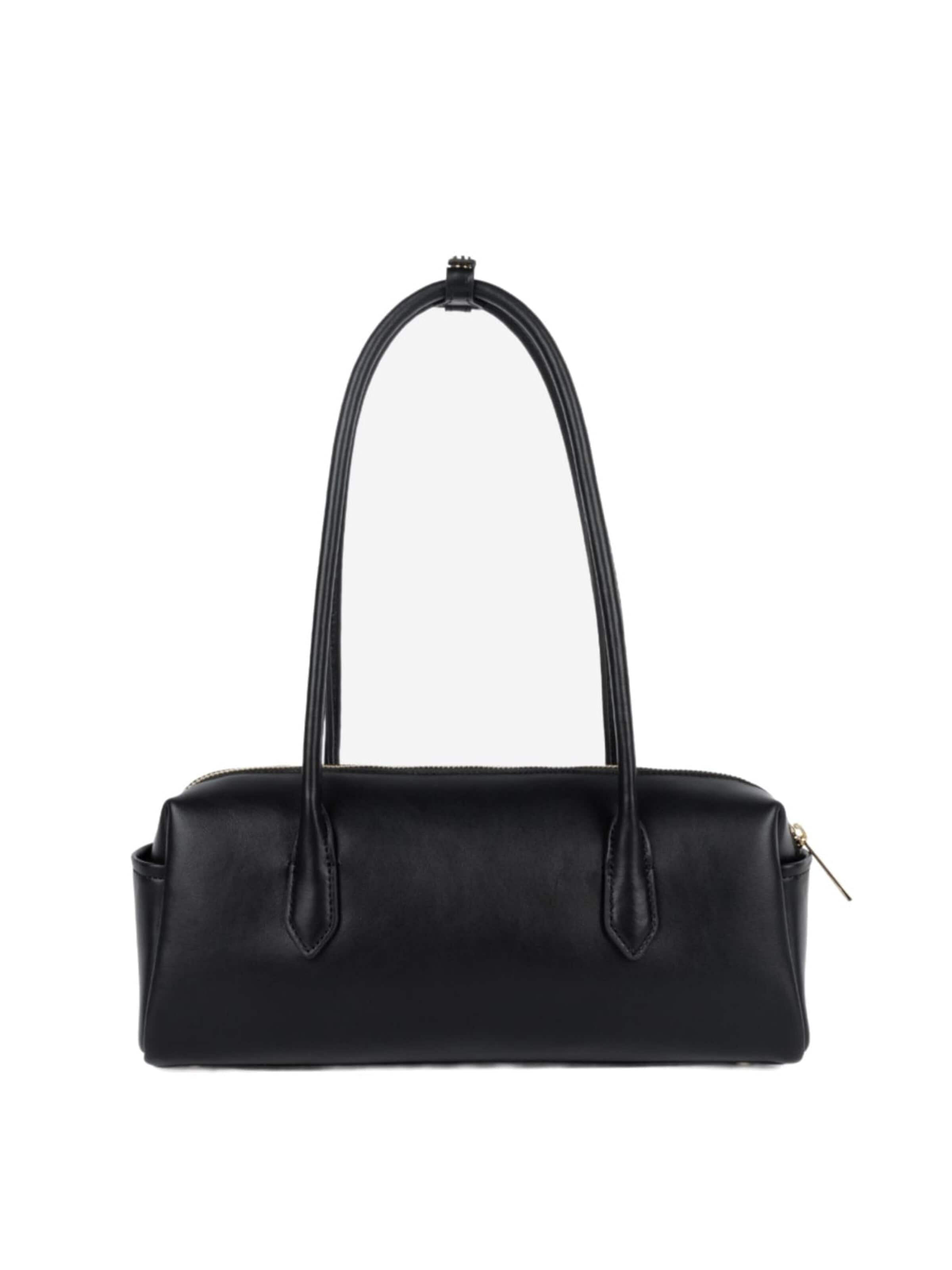 LANCASTER Paris Ročna torbica 'Lancaster Sac trotteur Zippé Donna Cube Noir' | črna barva