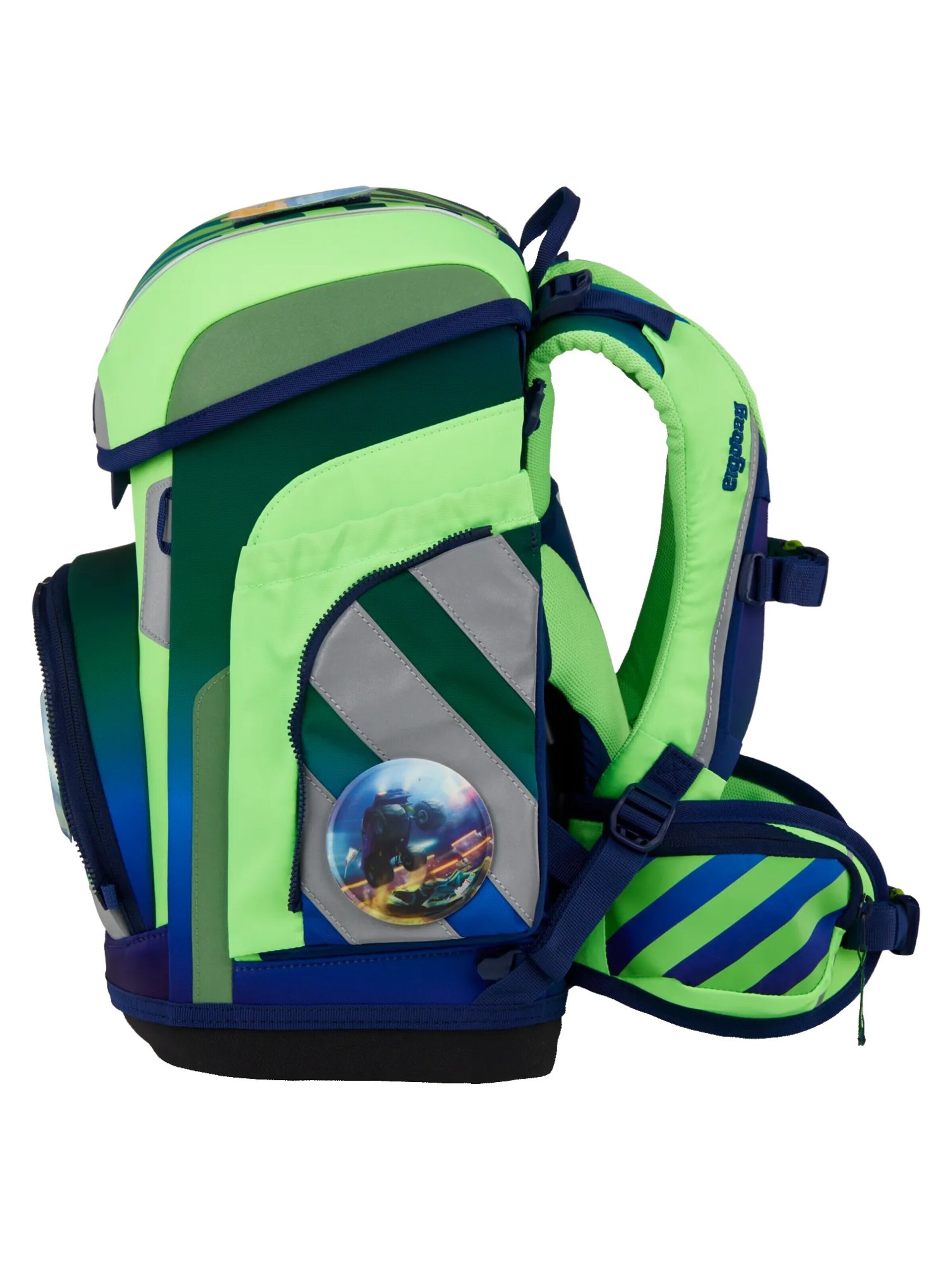 ergobag Backpack 'Schulranzen-Set cubo Set' in Blue