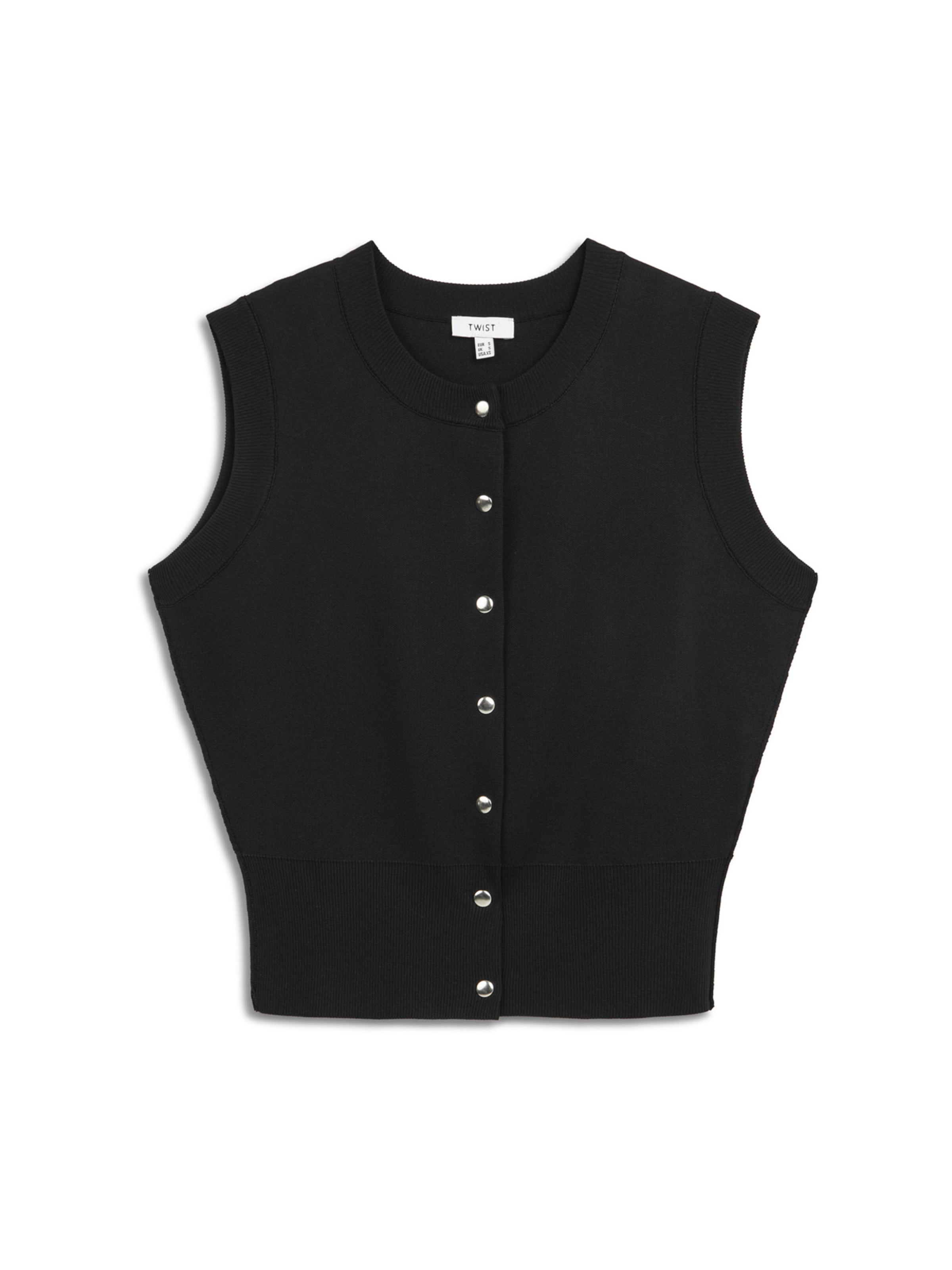 Twist Bodywarmer in Zwart: voorkant