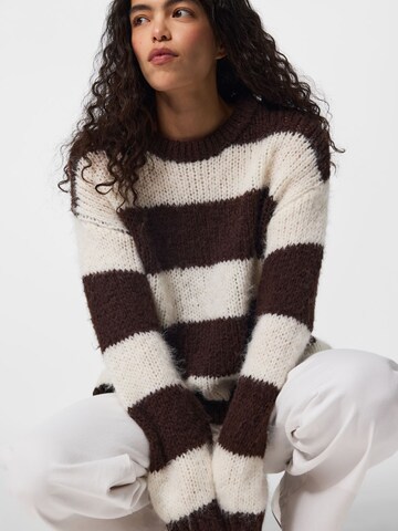 PIECES Pullover 'PCDorthea' in Braun