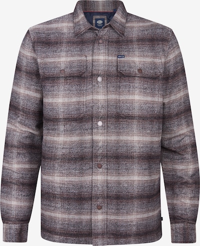 Petrol Industries Paita 'Menominee' värissä mudanvärinen / valkoinen, Tuotenäkymä