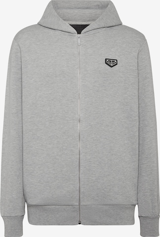 Philipp Plein - Casaco em moletão 'Iconic' em cinzento: frente