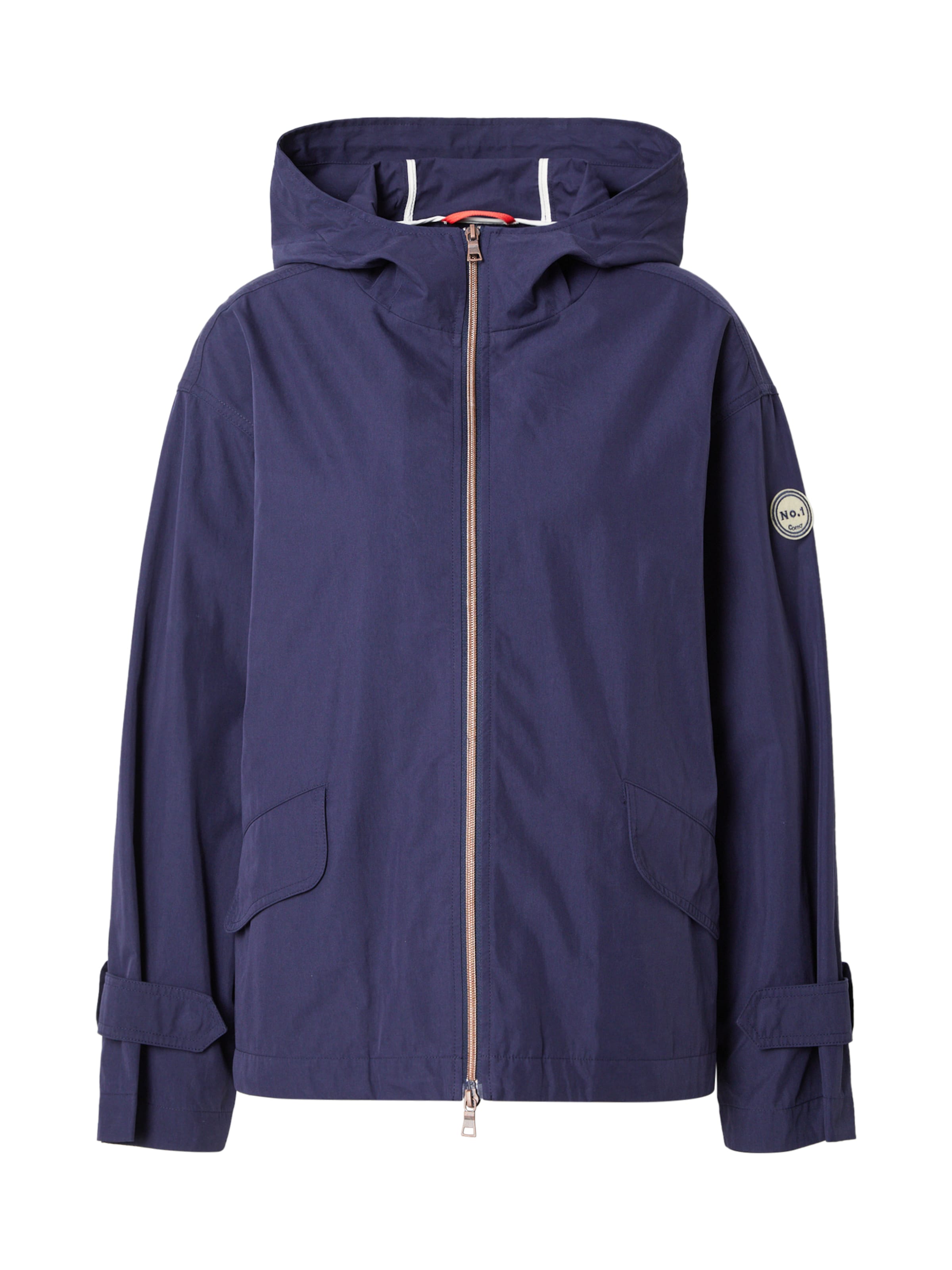 No. 1 Como Преходно яке 'TASHA' в синьо: отпред