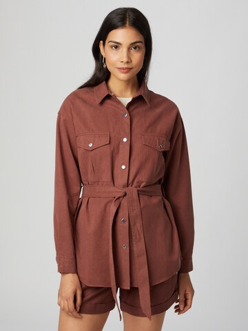 Guido Maria Kretschmer Women Blouse 'Rana' in Brown: front