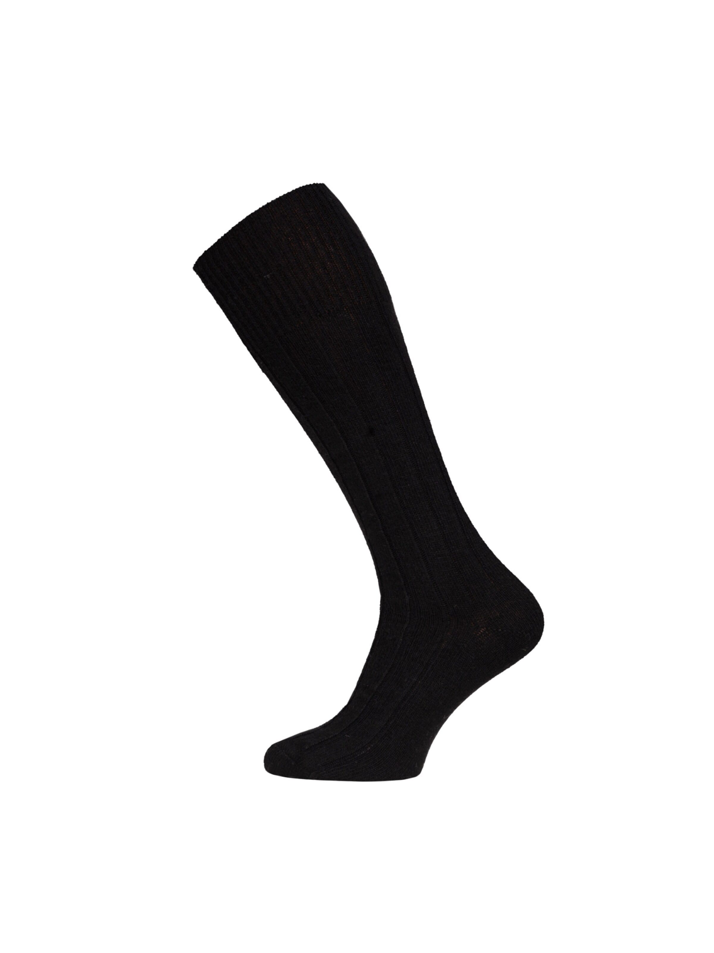 HomeOfSocks Knee High Socks 'HOSK494' in Black: front