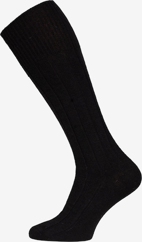 HomeOfSocks Knee High Socks 'HOSK494' in Black: front