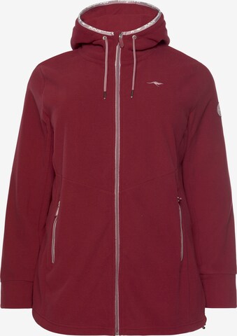 KangaROOS Fleece Jacket in Red: front
